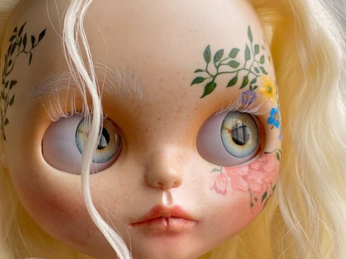 Mary Spring Blossom Blythe Doll Custom OOAK – free Fedex by LuxCustomBlythe