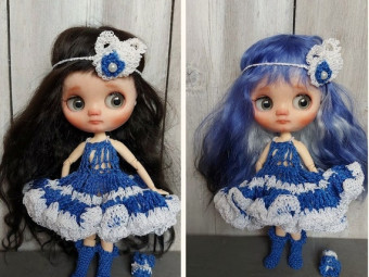 Monica Middie Doll too wigs ooak custom Blythe by CozyDollShop