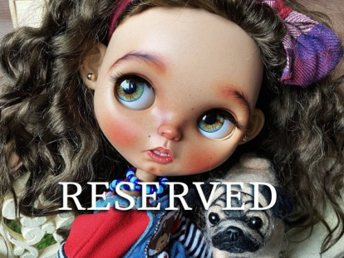 Reserved and Sold Custom EBL Takara Blythe Doll OOAK – Zoe by DBlueDolls. by DBlueDolls