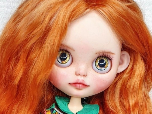 OOAK Blythe Custom doll TBL (Китайская копия). Blythe natural hair Reroot. by AksanaBlytheDolls