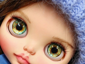 Blythe Custom doll TBL (chinise copy). Blythe with natural hair reroot. by AksanaBlytheDolls