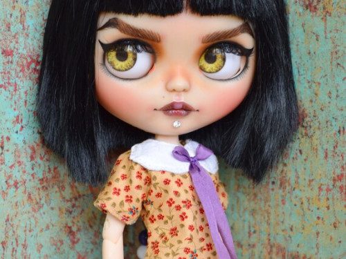 Larkin – Custom Gothic Blythe Doll by DropDeadFashions