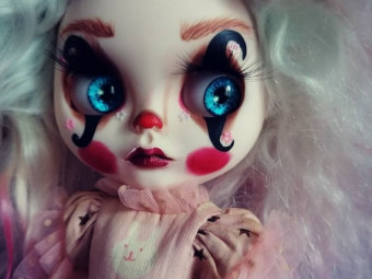 Clown Blythe Circus doll by BlytheDollArt