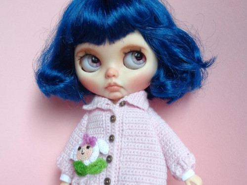 Ooak Custom Blythe doll Bleuette by Blythetinyworlds