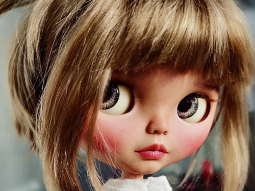 Custom Original Blythe doll Annabelle for Adoption by LesYaBlythe