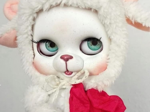 NORIT Sheep girl Blythe custom doll by AntiqueShopDolls