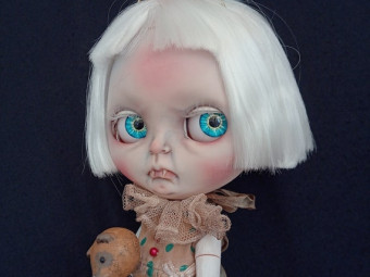 Custom Vampire Blythe Doll by Spookykidsworkshop