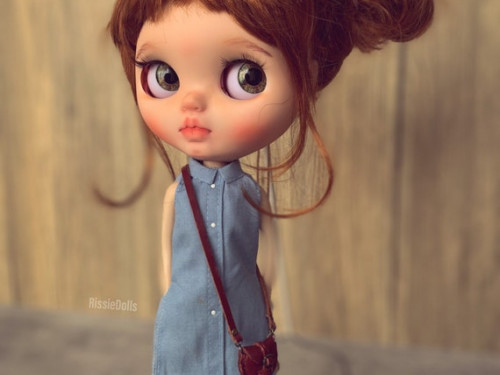 Customized ooak blythe doll by RissieDolls Factory/fake Blythe doll Pippa by RissieDolls