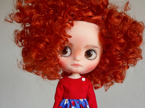 OOAK Middie Blythe custom doll Zora by GinasDollART