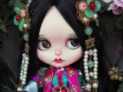 LADY ZHAO Ancient Chinese Princess Blythe custom doll by AntiqueShopDolls