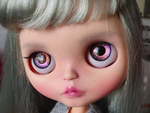 STARDUST – Custom Ooak Ailurophile Style Blythe doll by Malkama