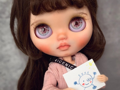 Customized ooak blythe doll Emy by RissieDolls