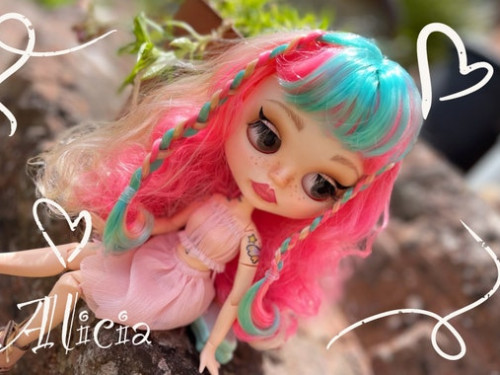 OOAK Custom Blythe Doll Alicia by RagdollCreative