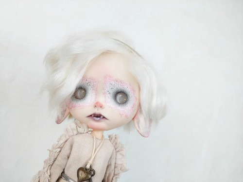 SOLD Custom Blythe OOAK forest lamb vampire by AlinariShop