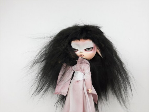 SOLD custom Blythe boy three-eyed vampire doll theater actor | art doll by AlinariShop