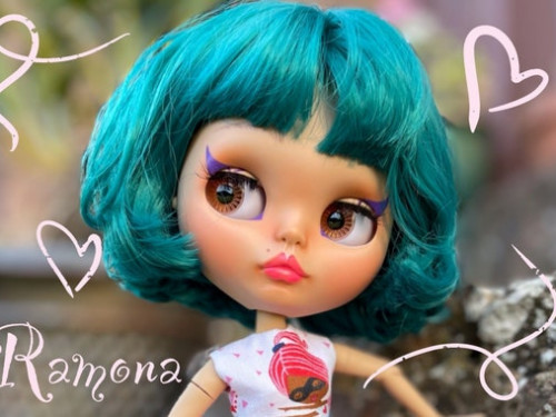 OOAK Custom Blythe Doll Ramona by RagdollCreative