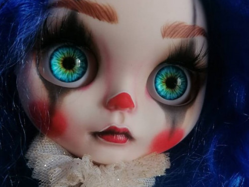 Blythe clown girl Cloe blythe Circus doll by BlytheDollArt
