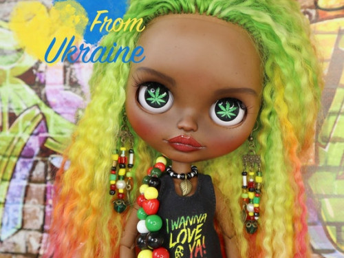 Rasta Custom Blythe Doll by FreedomValentina