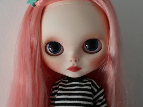 Blythe Doll Pink Custom by HexLittleWitchlings