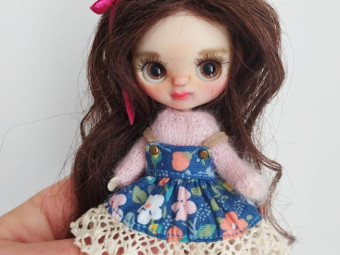 Flo, Petite Blythe custom by DooDooCorner