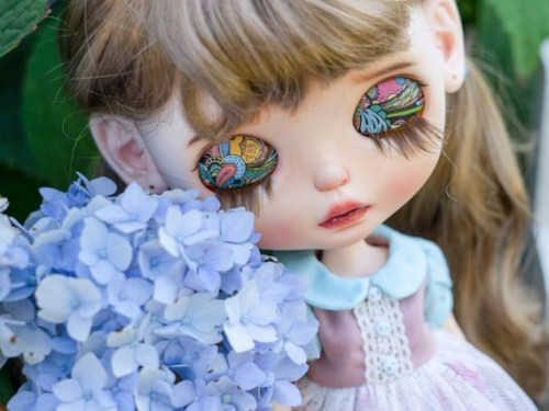 OOAK Custom Art Neo Blythe Doll July by ShaoSweet