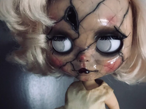 Blythe OOAK broken doll by Cherrydollsmelodie