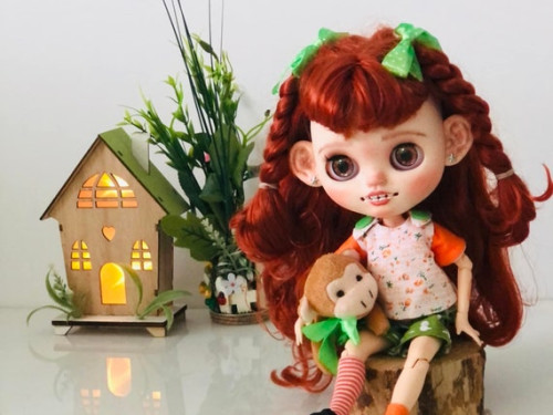 Pippi –  Custom Blythe Doll by DollsByTzetzka